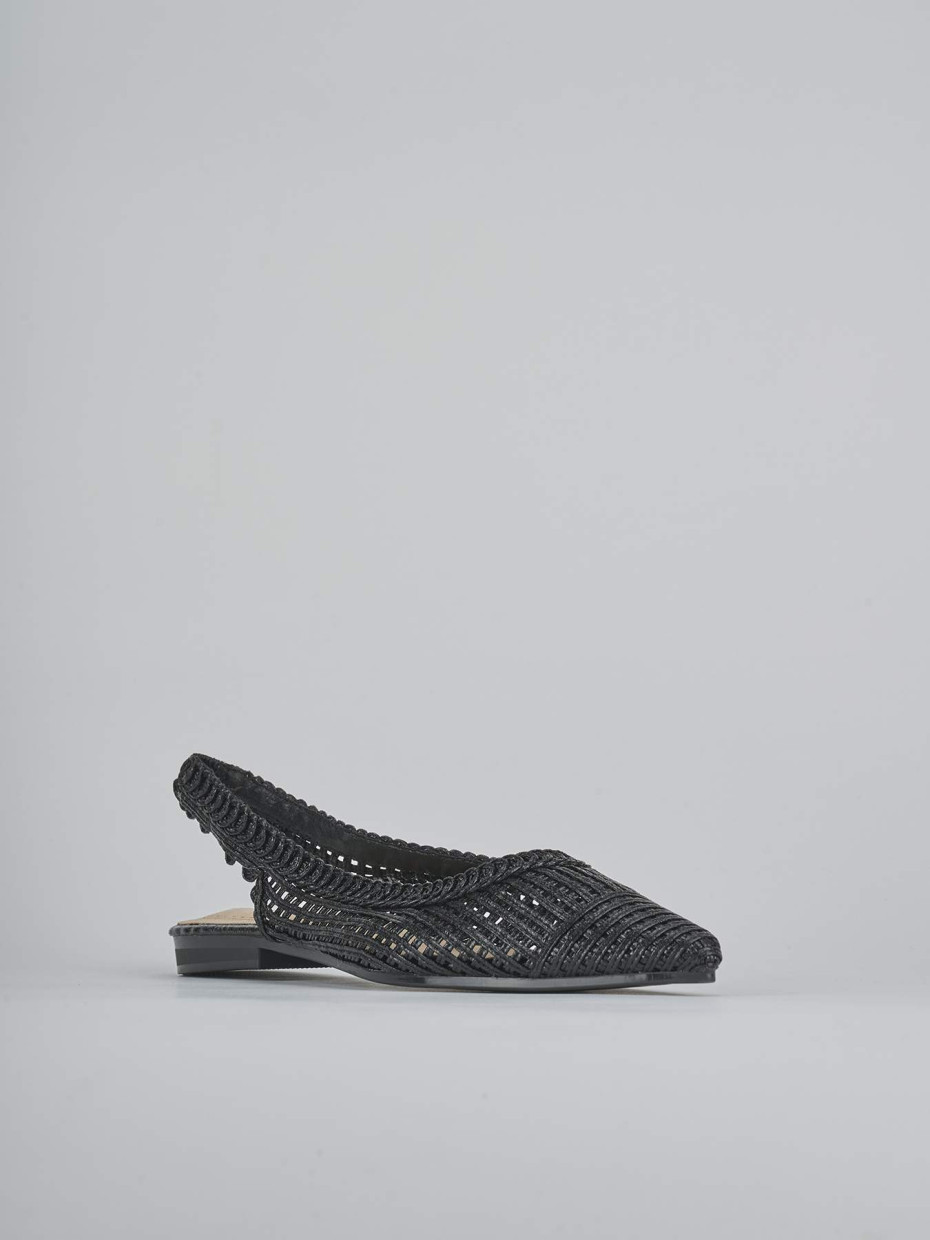 Ballerine tacco 1cm pelle nero