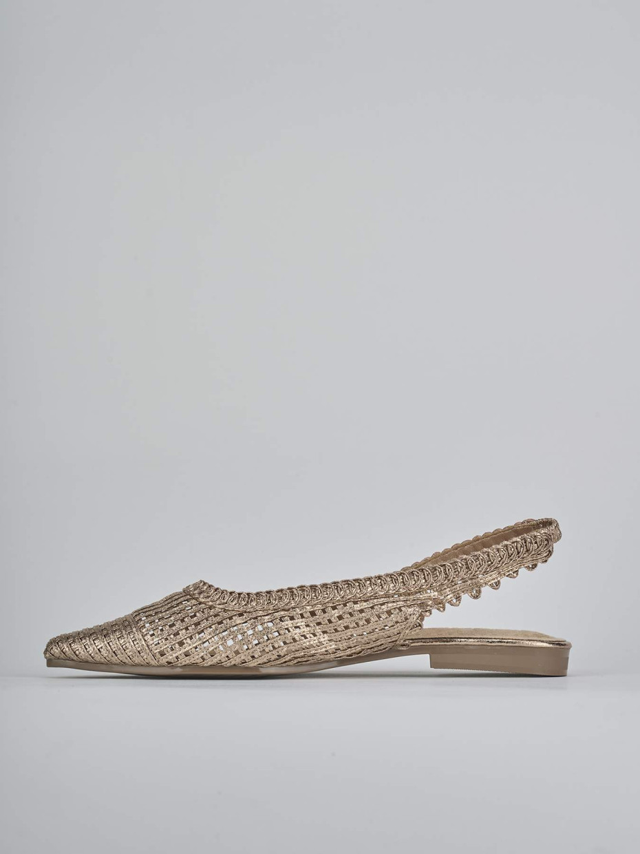 Ballerine tacco 1cm pelle rosa