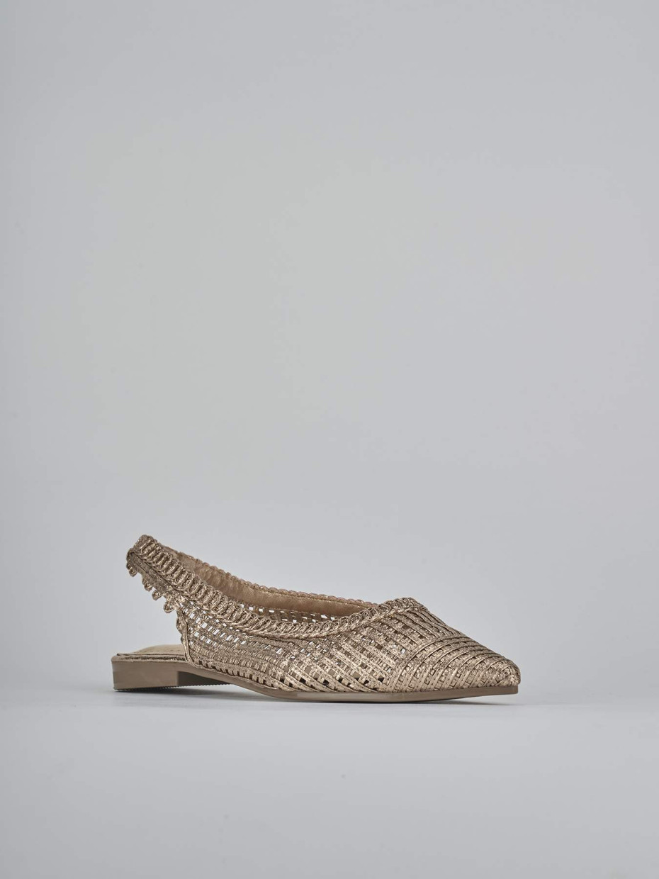 Ballerine tacco 1cm pelle rosa