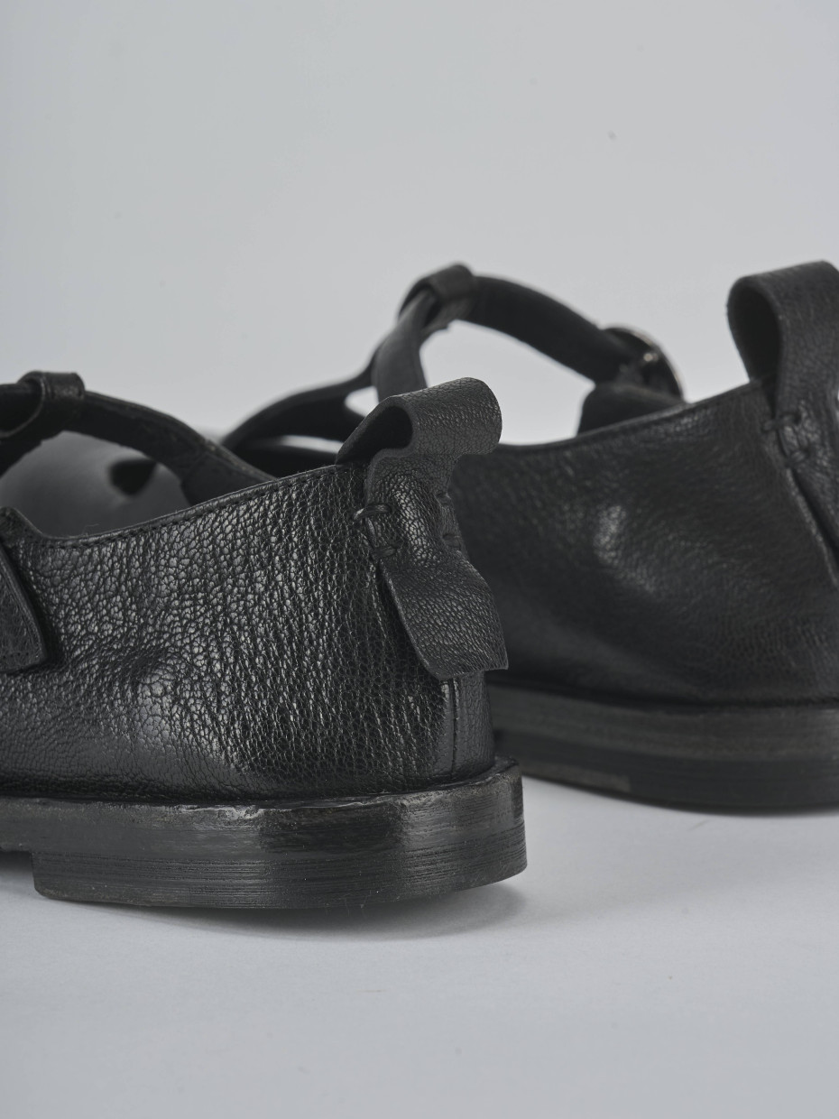 Ballerine tacco 1cm pelle nero