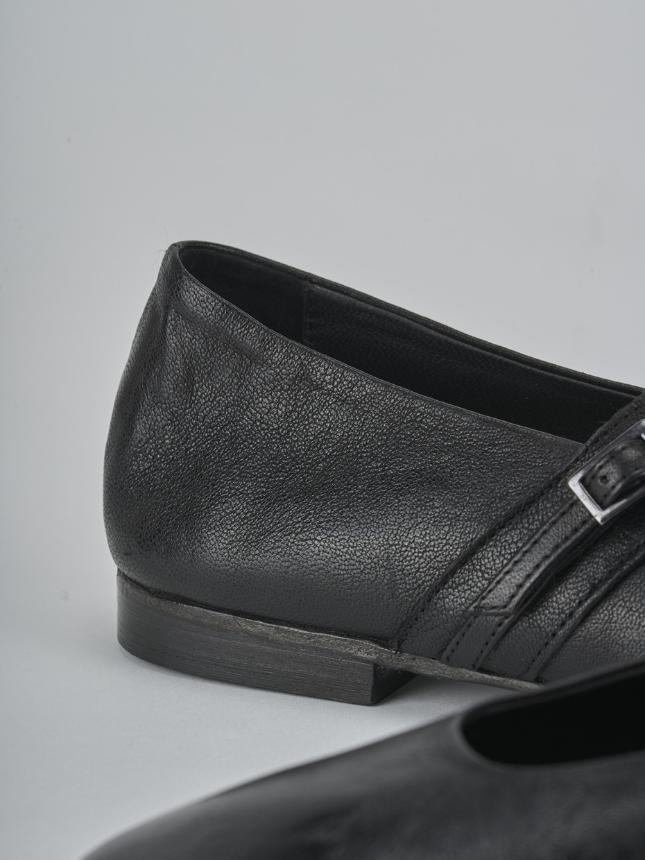 Ballerine tacco 1cm pelle nero