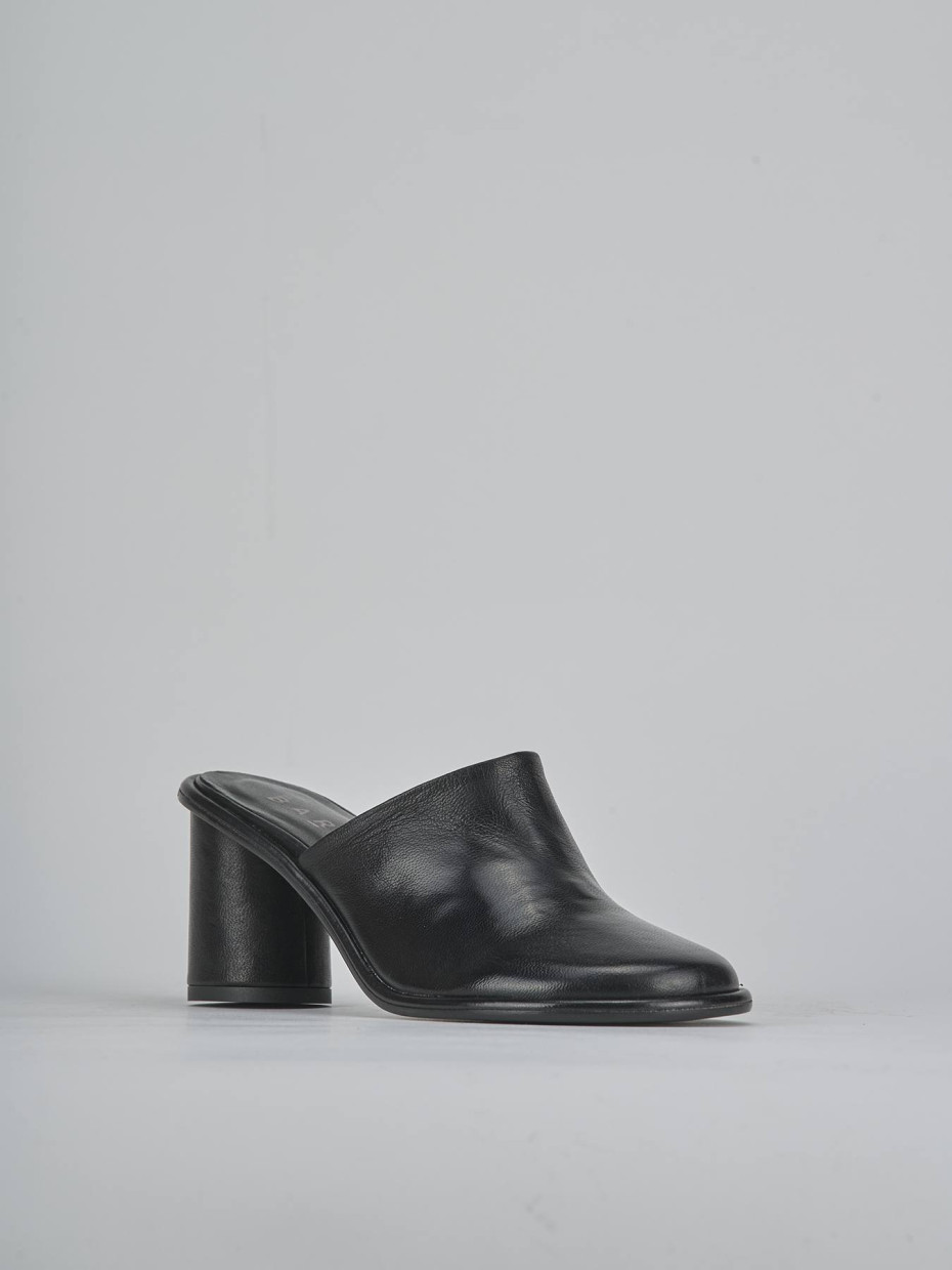 Sabot tacco 6cm pelle nero