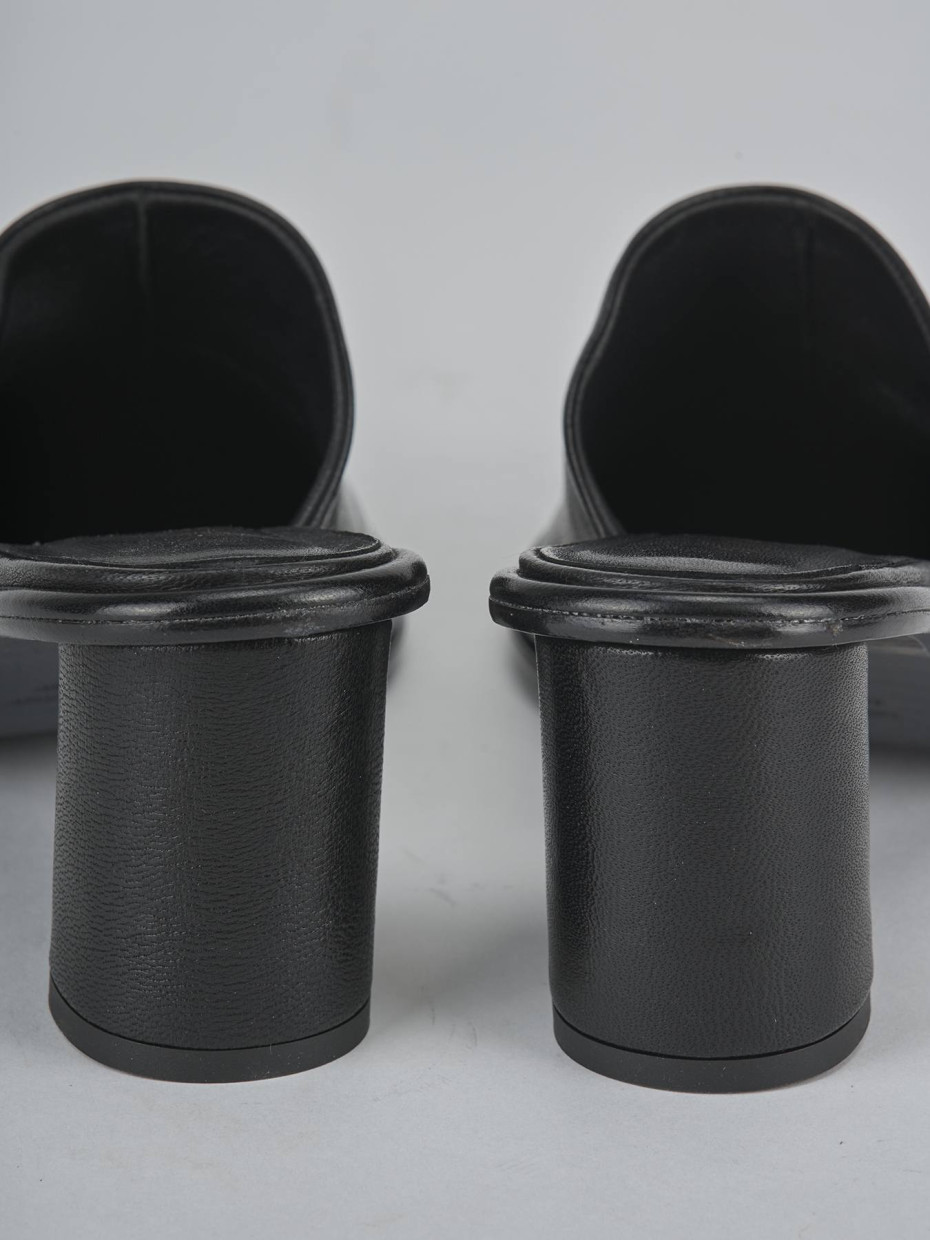 Sabot tacco 6cm pelle nero