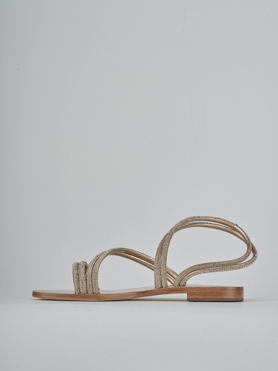 Sandali tacco 1cm pelle rosa