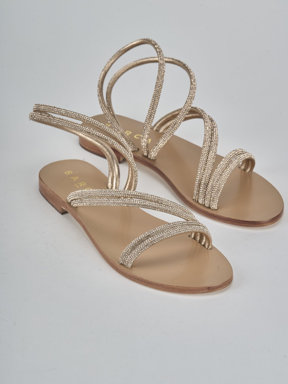 Sandali tacco 1cm pelle rosa