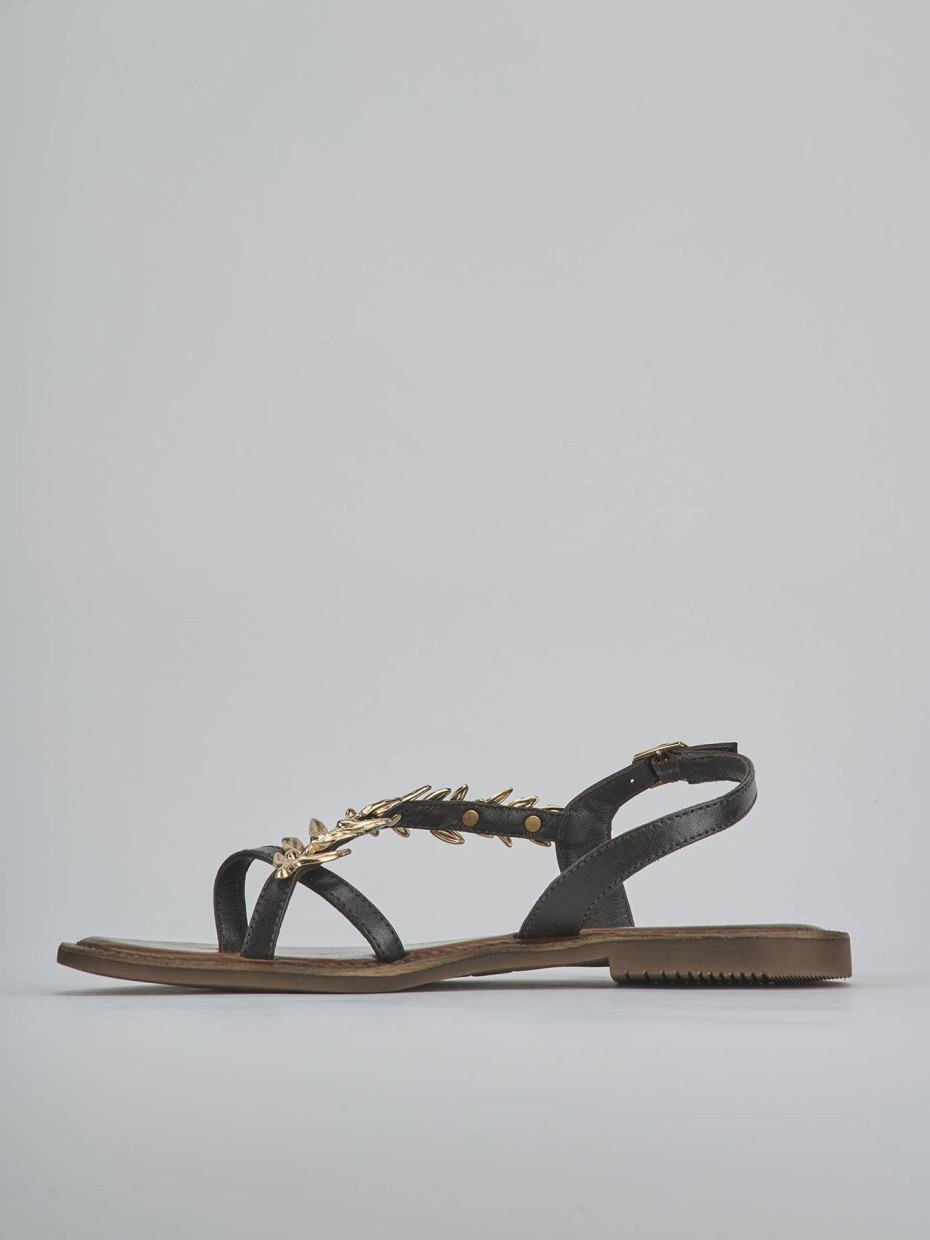 Sandali tacco 1cm pelle testa