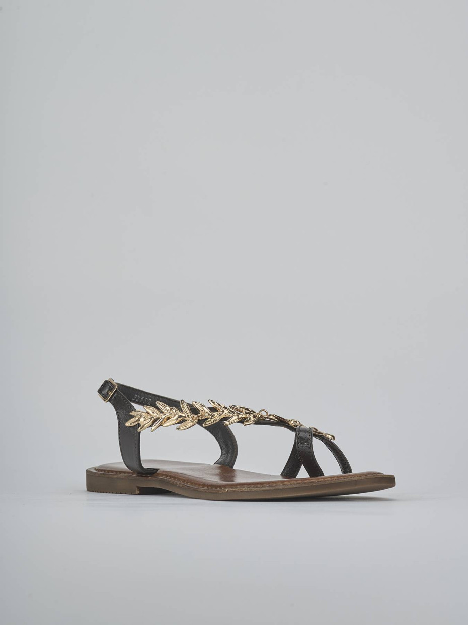 Sandali tacco 1cm pelle testa