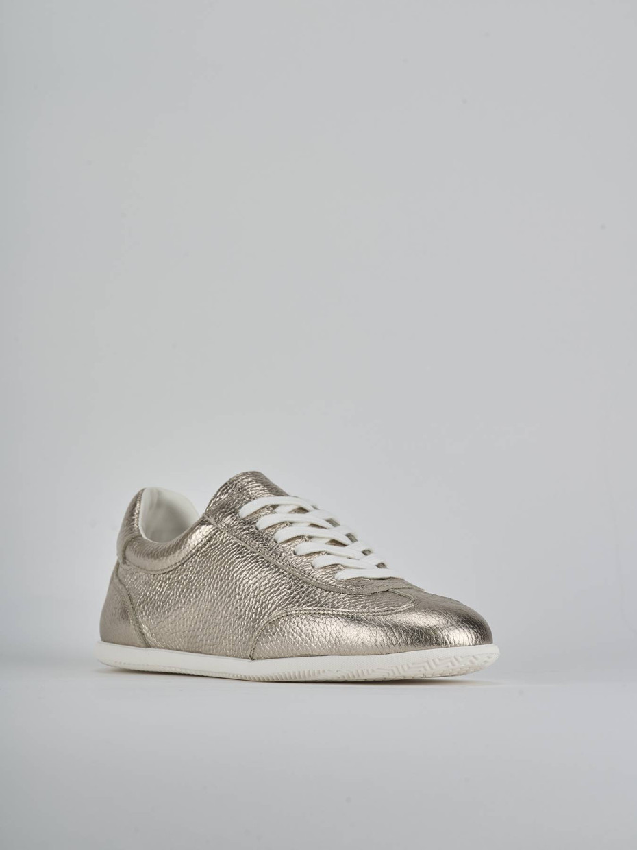 Sneakers pelle oro