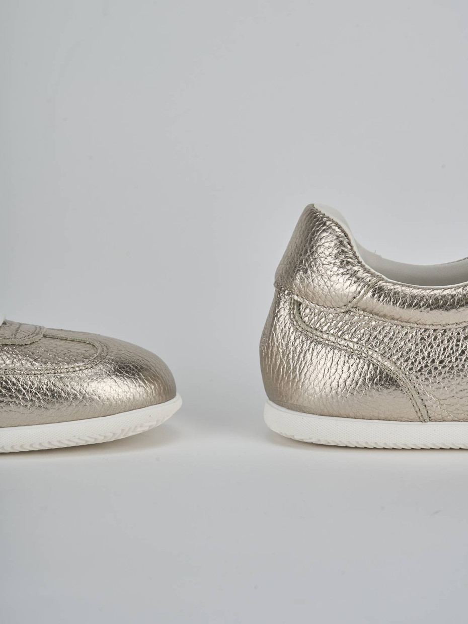 Sneakers pelle oro