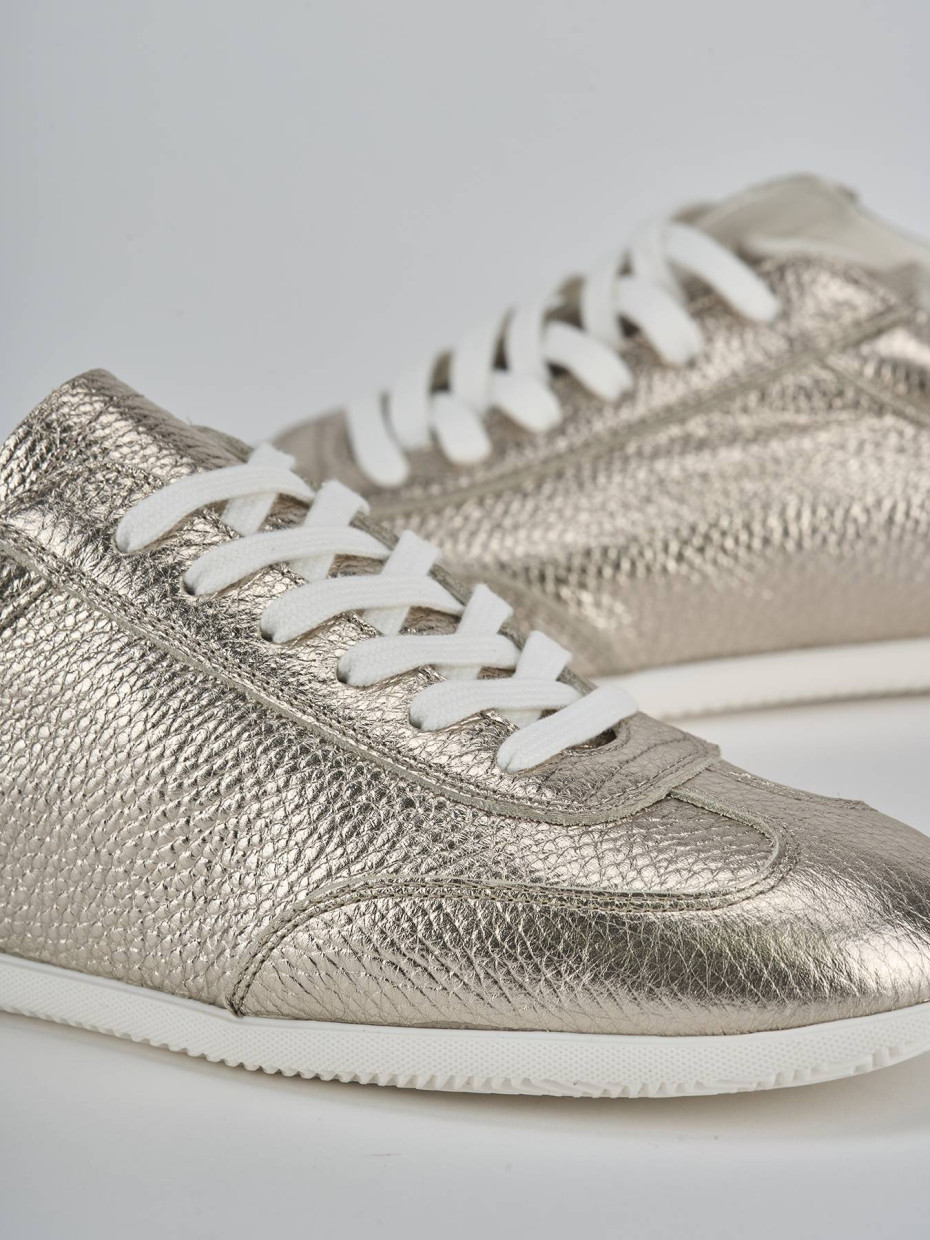 Sneakers pelle oro