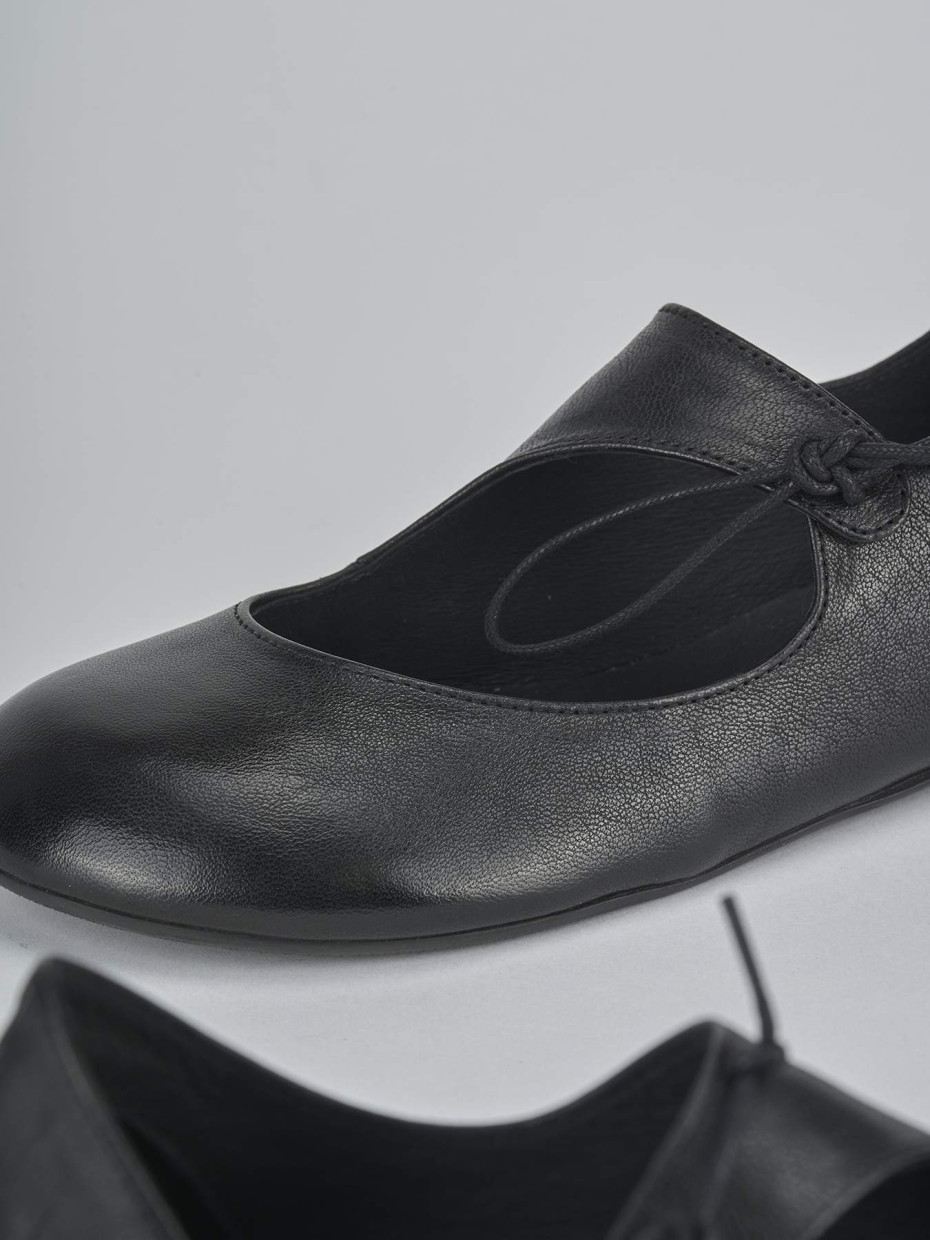 Ballerine tacco 1cm pelle nero
