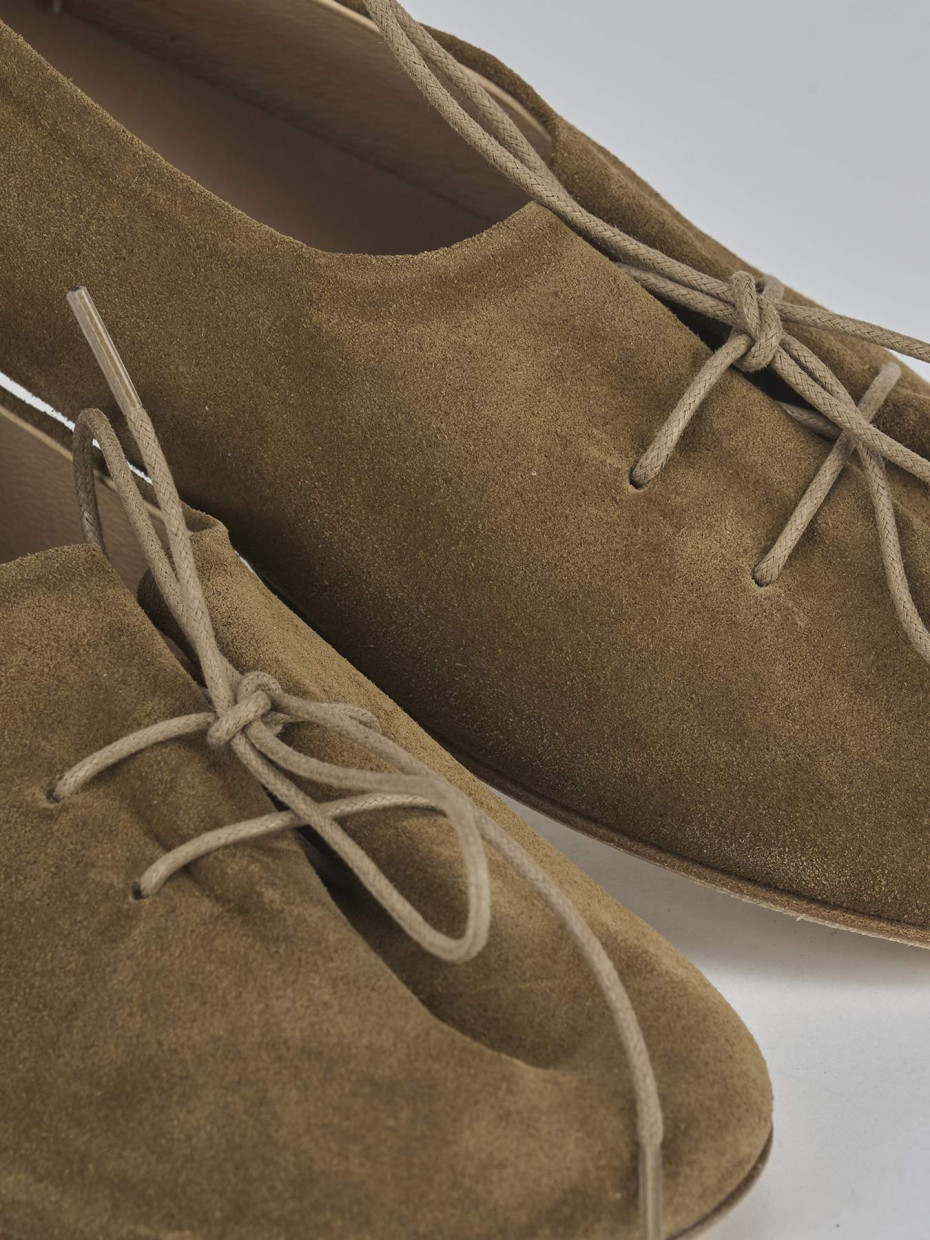 Ballerine tacco 1cm camoscio beige