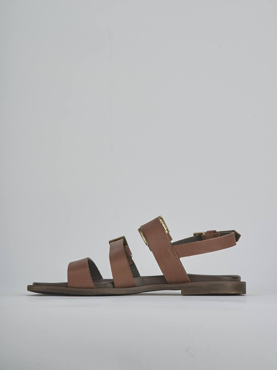 Sandali tacco 1cm pelle testa