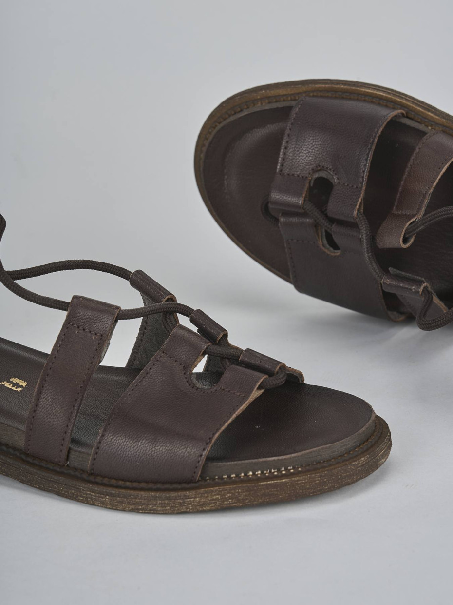 Sandali tacco 1cm pelle testa