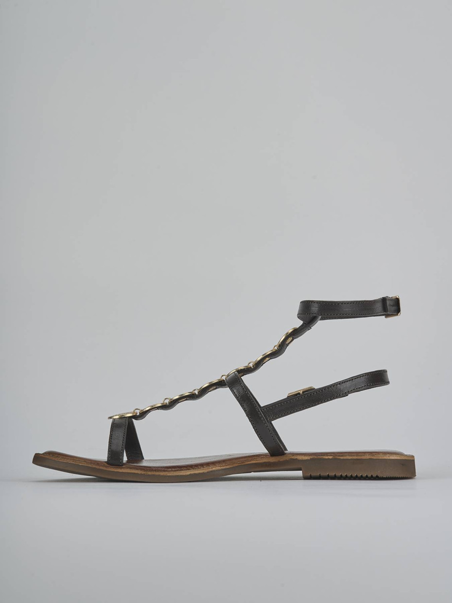 Sandali tacco 1cm pelle testa