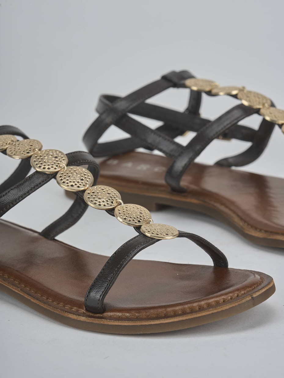 Sandali tacco 1cm pelle testa
