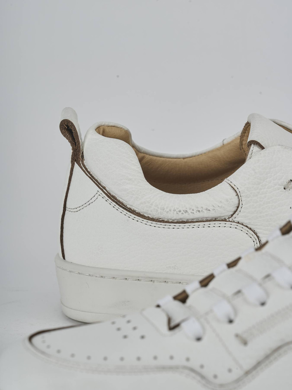 Sneakers pelle bianco
