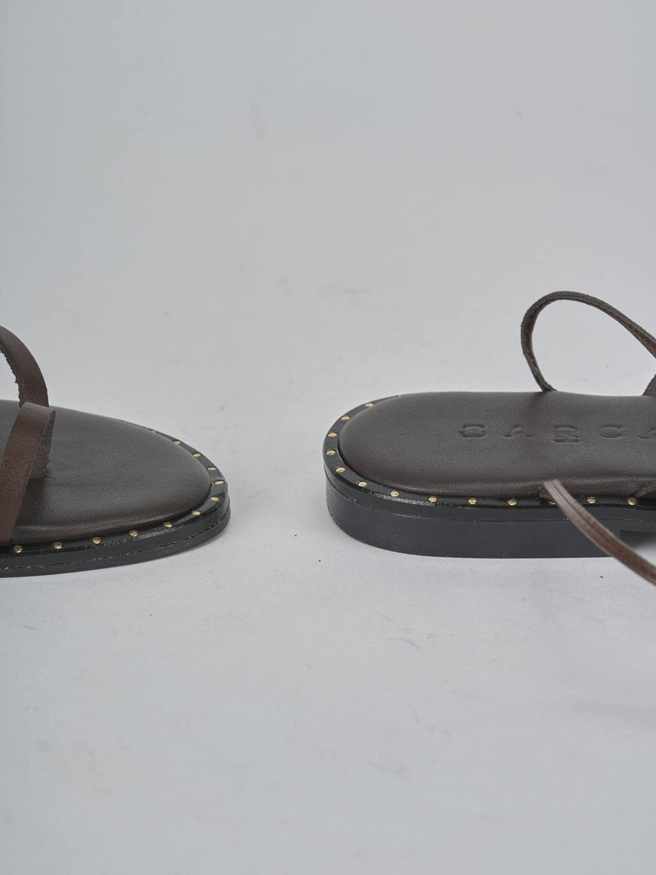 Sandali tacco 1cm pelle testa