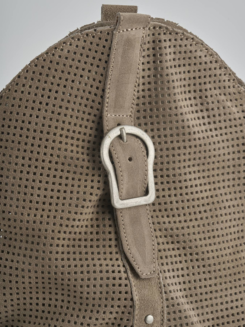Stivali tacco 5cm camoscio beige
