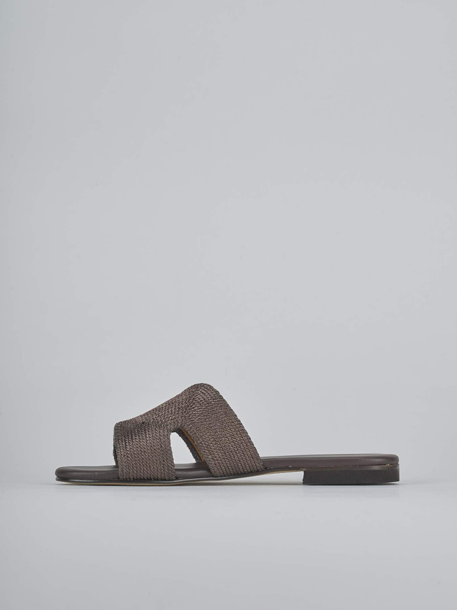Ciabatte tacco 1cm pelle testa