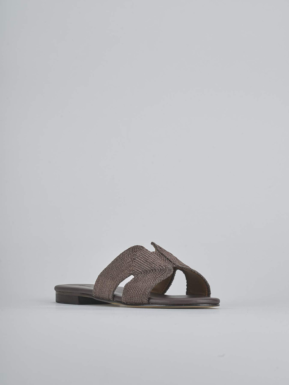 Ciabatte tacco 1cm pelle testa