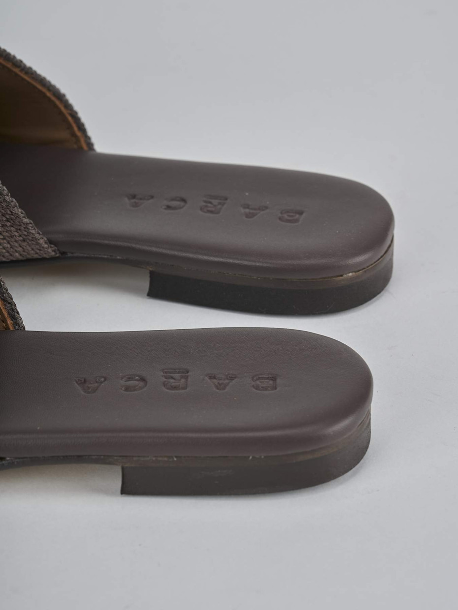Ciabatte tacco 1cm pelle testa