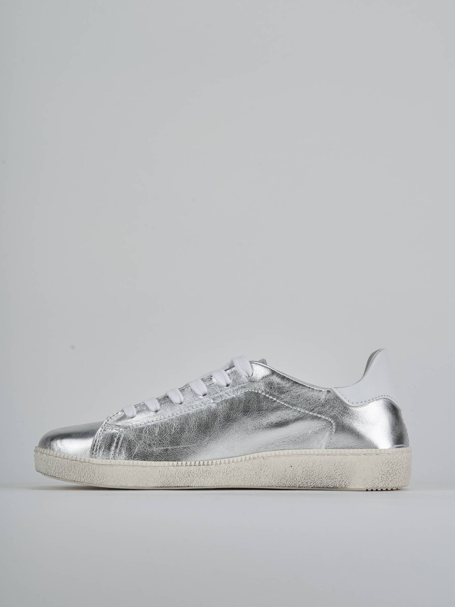 Sneakers laminato argento