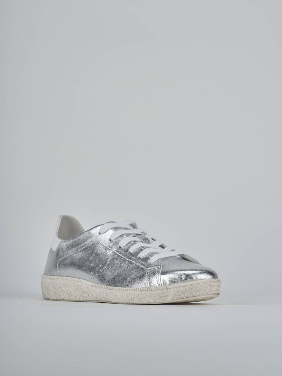 Sneakers laminato argento