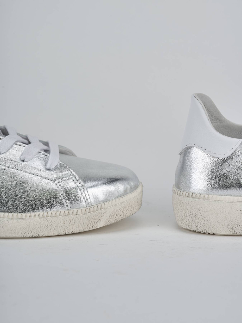 Sneakers laminato argento