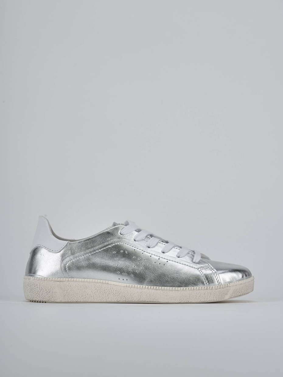 Sneakers laminato argento