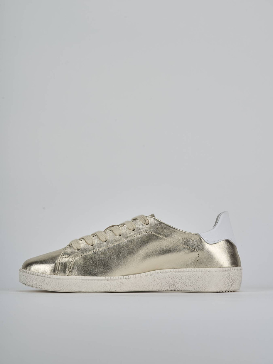 Sneakers laminato oro