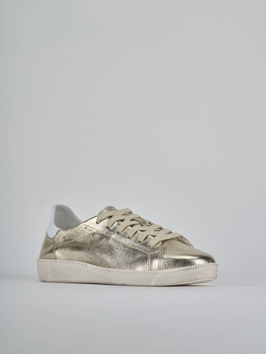 Sneakers laminato oro