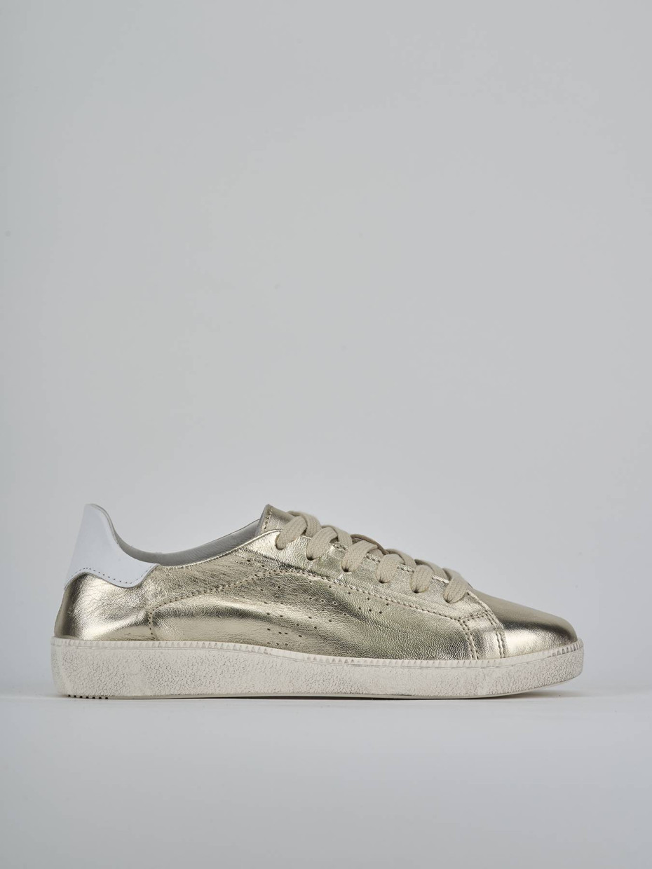 Sneakers laminato oro
