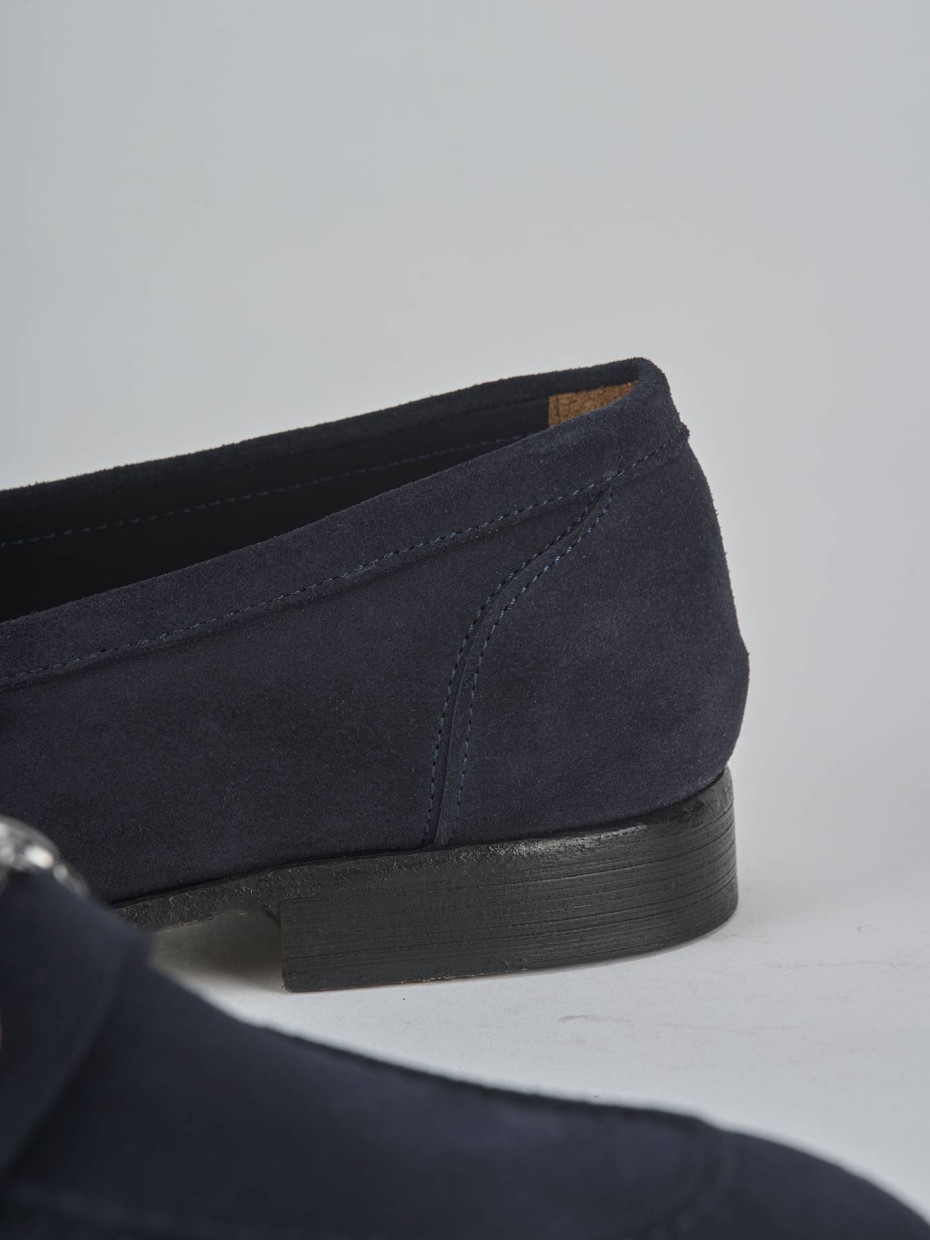 Mocassini camoscio blu