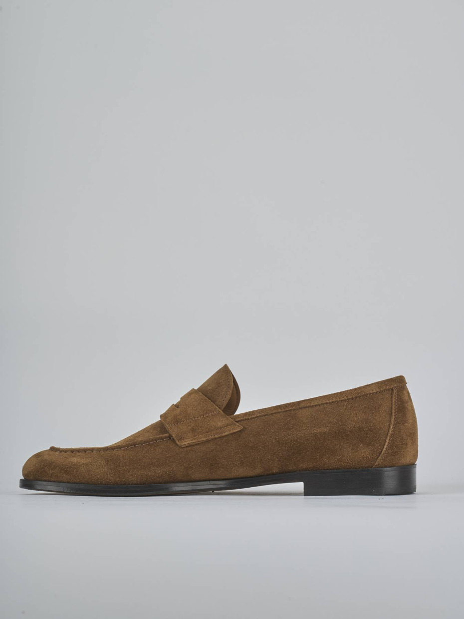 Mocassini camoscio marrone
