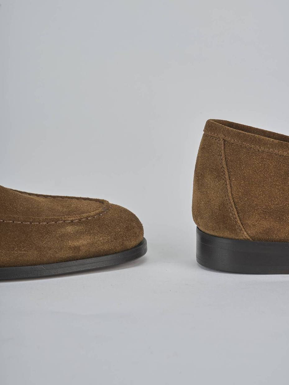 Mocassini camoscio marrone