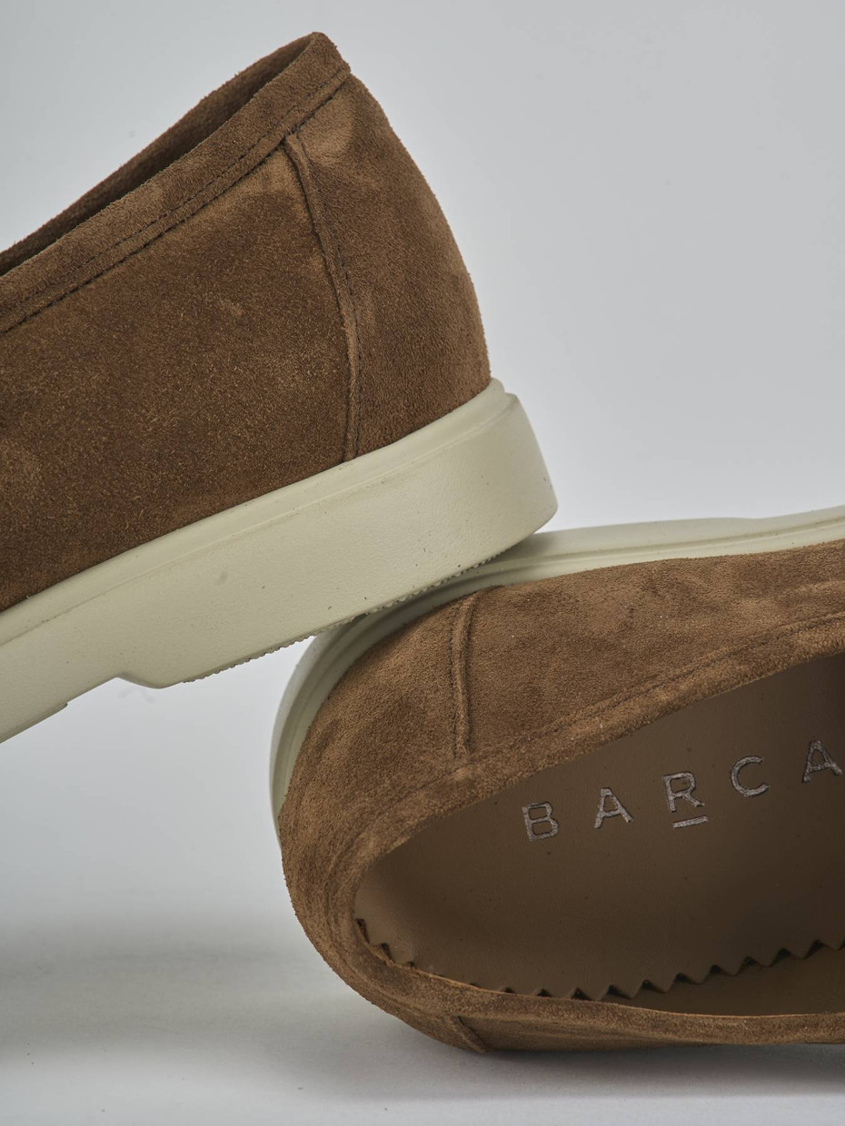 Mocassini camoscio marrone