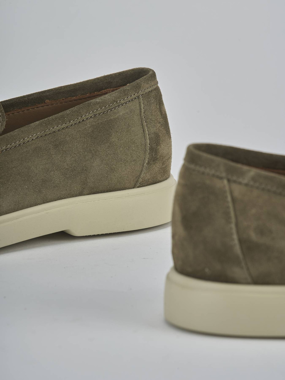 Mocassini camoscio verde