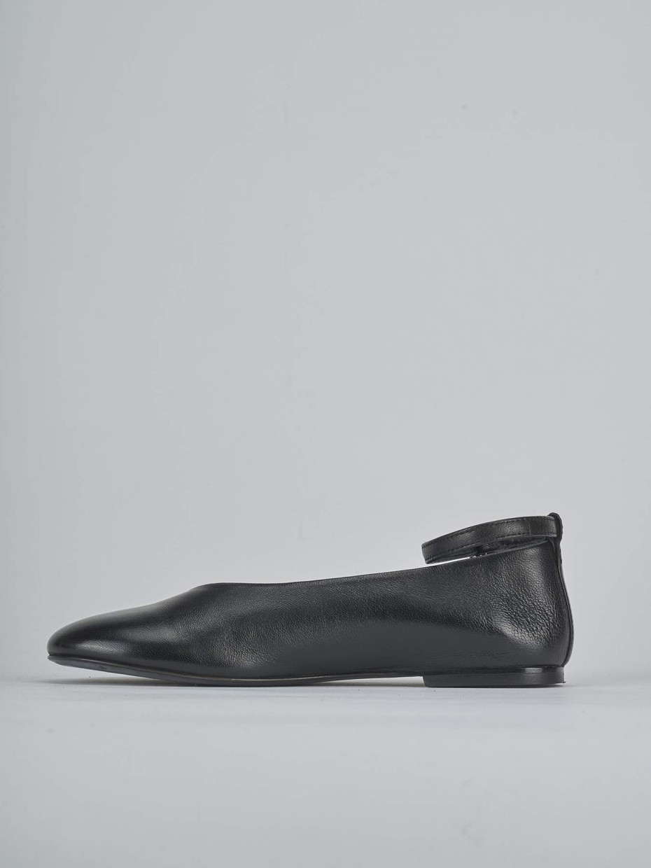 Ballerine tacco 1cm pelle nero