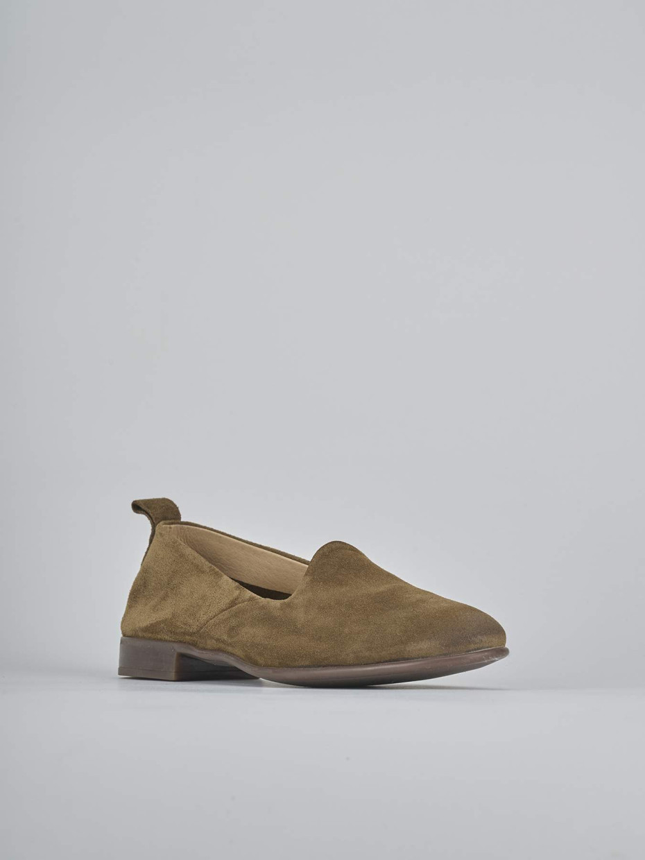 Ballerine tacco 1cm camoscio beige