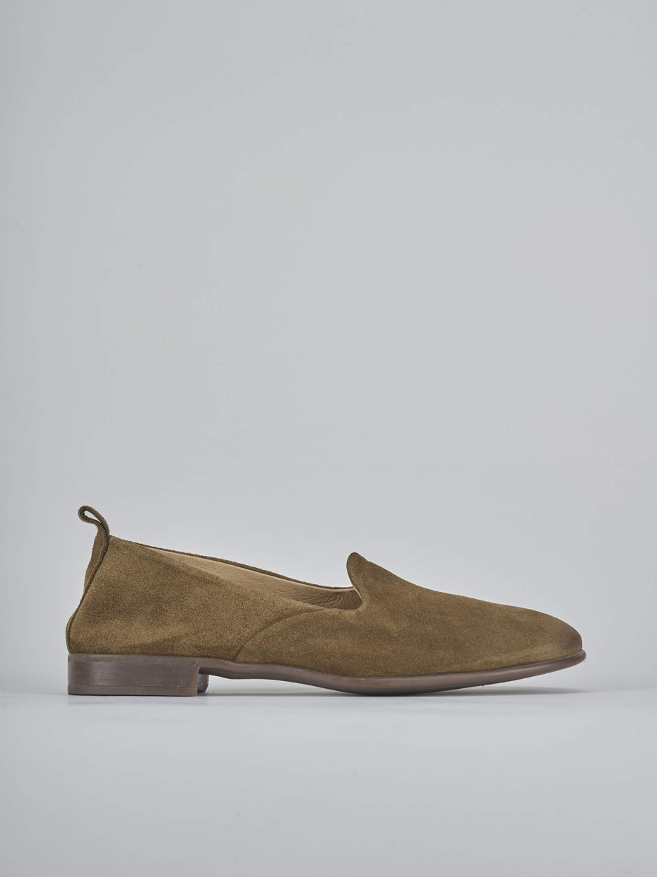 Ballerine tacco 1cm camoscio beige