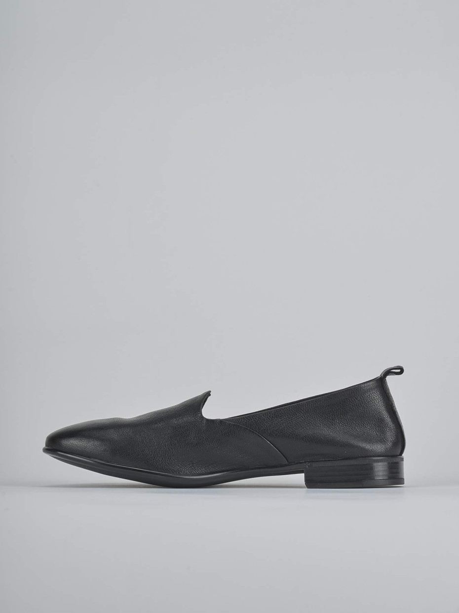 Ballerine tacco 1cm pelle nero