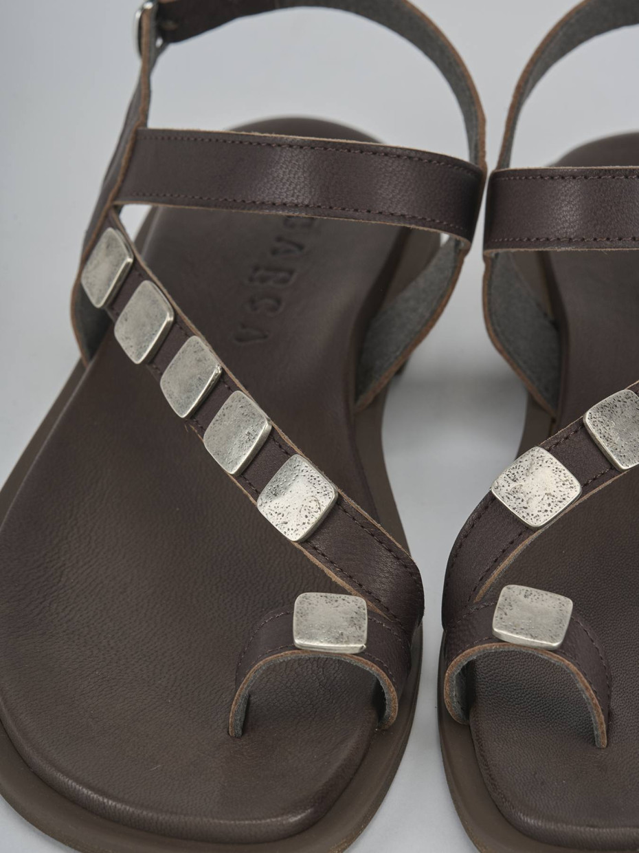 Sandali tacco 1cm pelle testa