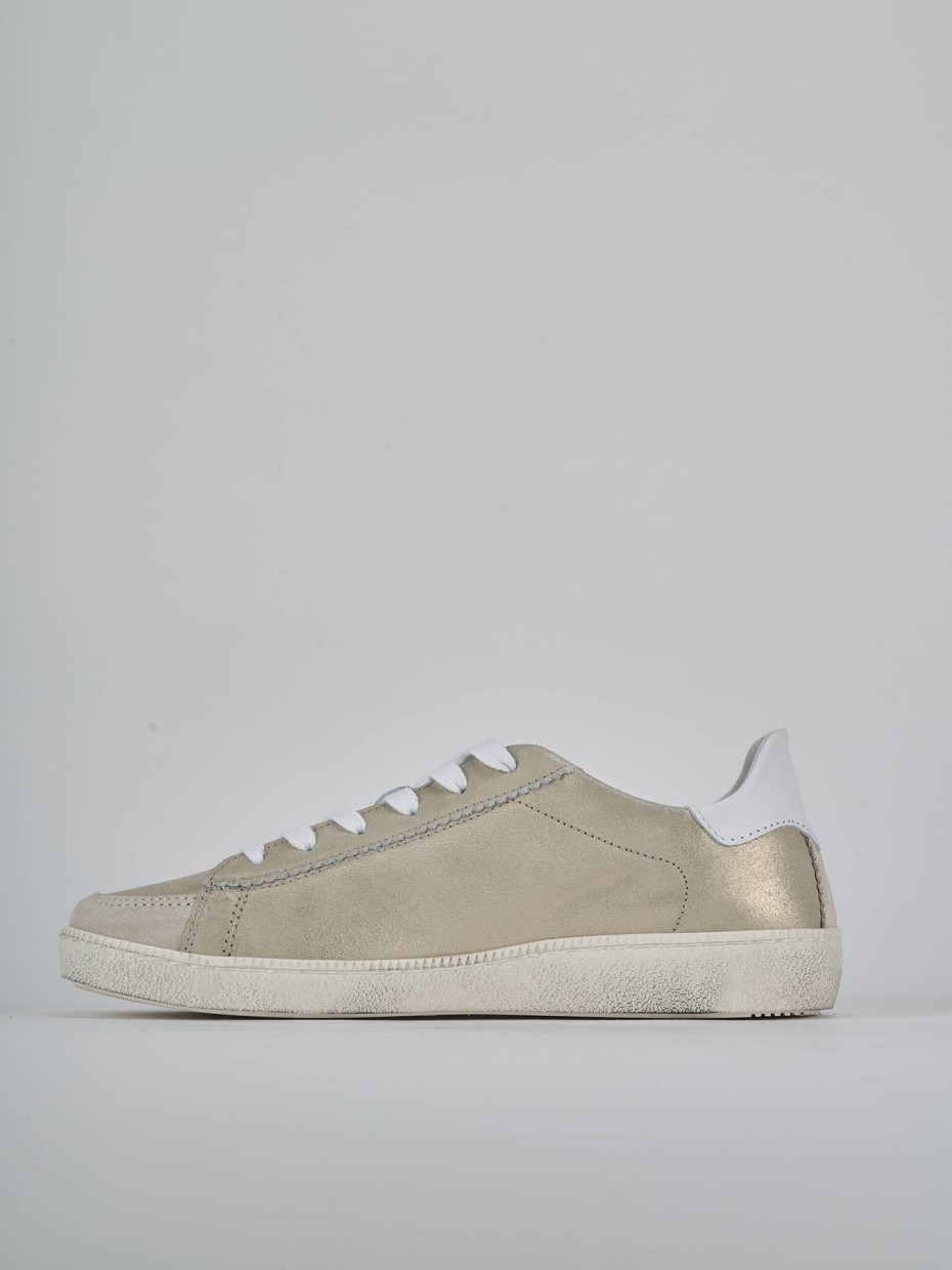Sneakers pelle oro