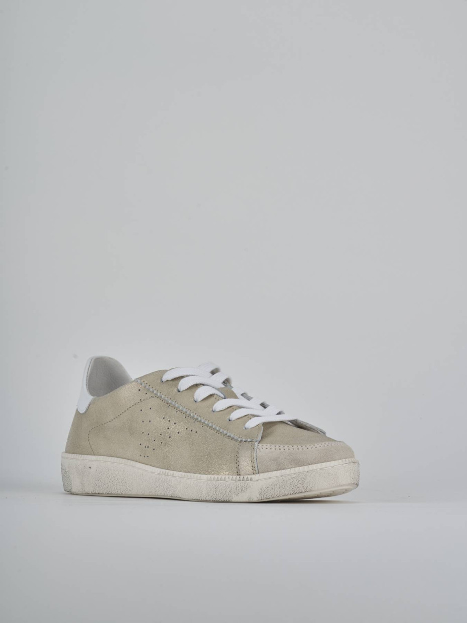 Sneakers pelle oro