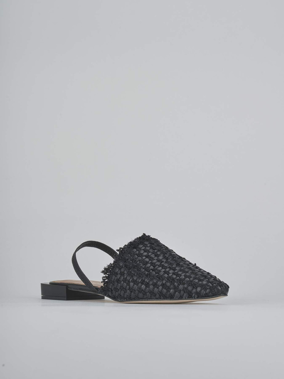 Ballerine tacco 1cm pelle nero