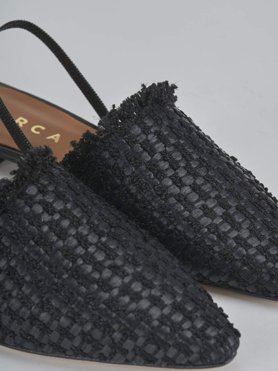 Ballerine tacco 1cm pelle nero