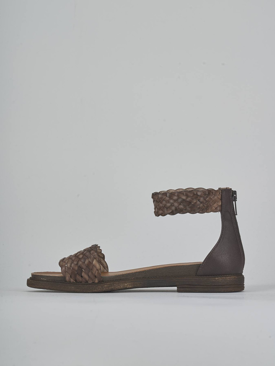 Sandali tacco 2cm pelle testa