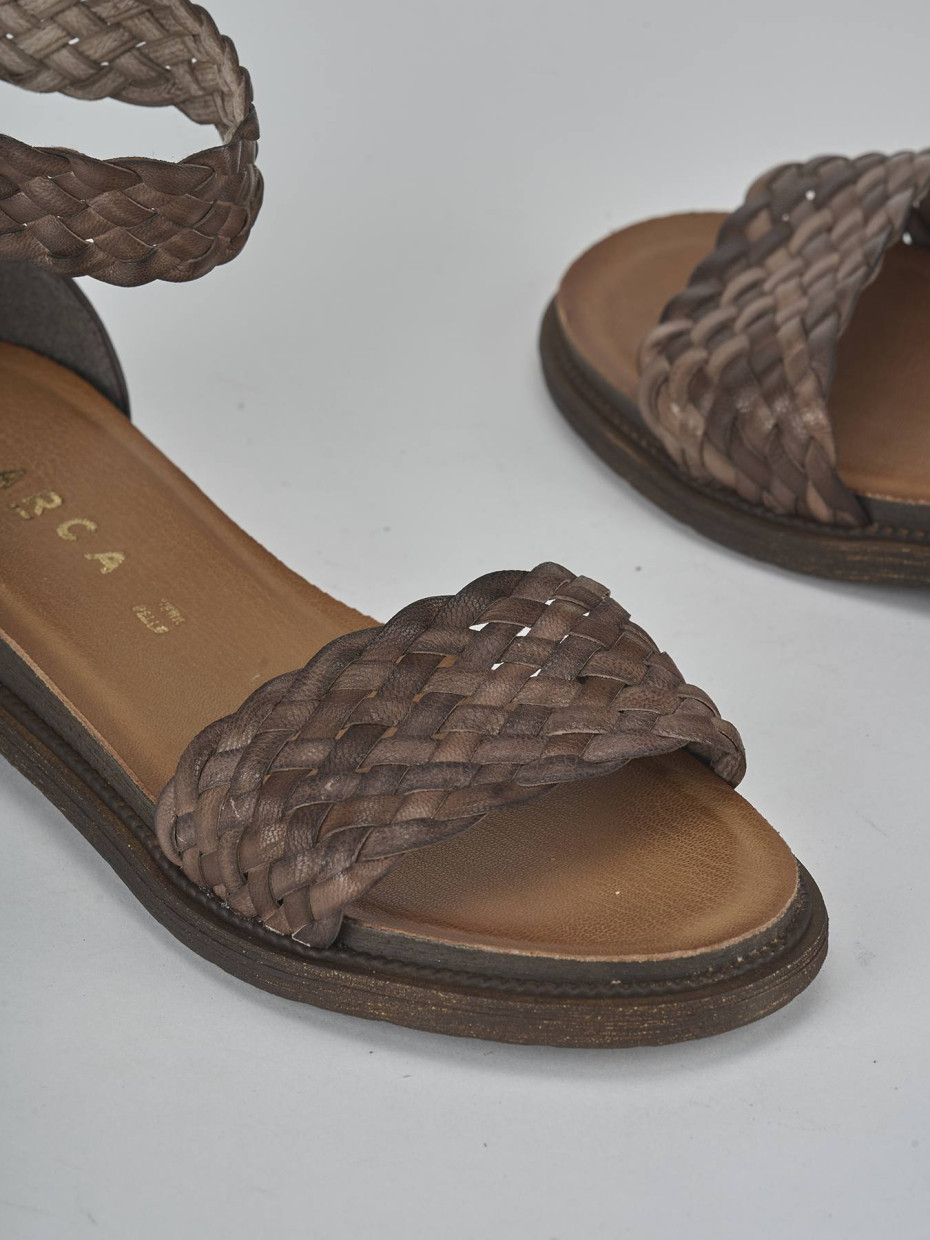 Sandali tacco 2cm pelle testa