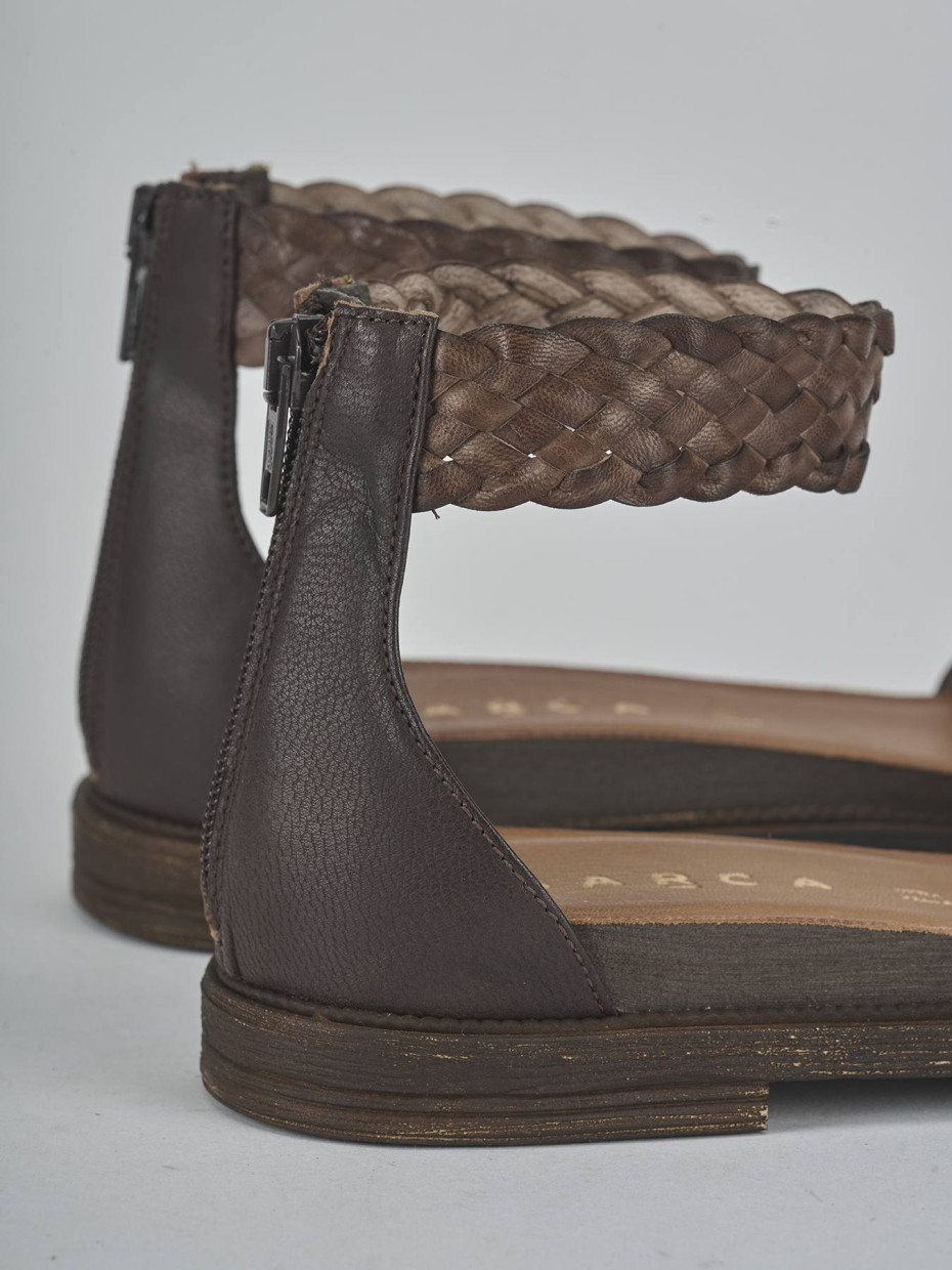 Sandali tacco 2cm pelle testa